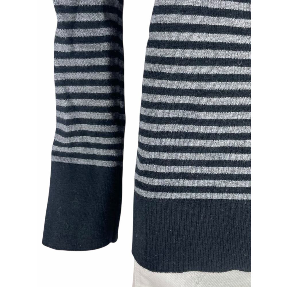 Acrobat Cashmere Blend Sweater Cold Shoulder Striped Size XS - Picture 8 of 9
